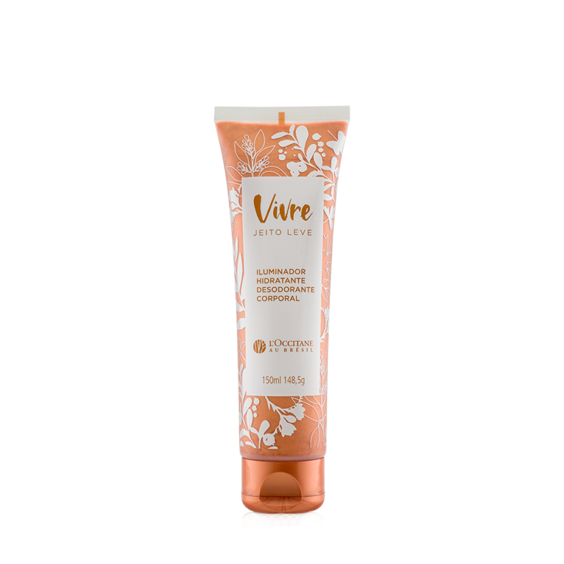Iluminador Hidratante Desodorante Corporal Vivre 150 ml L'Occitane