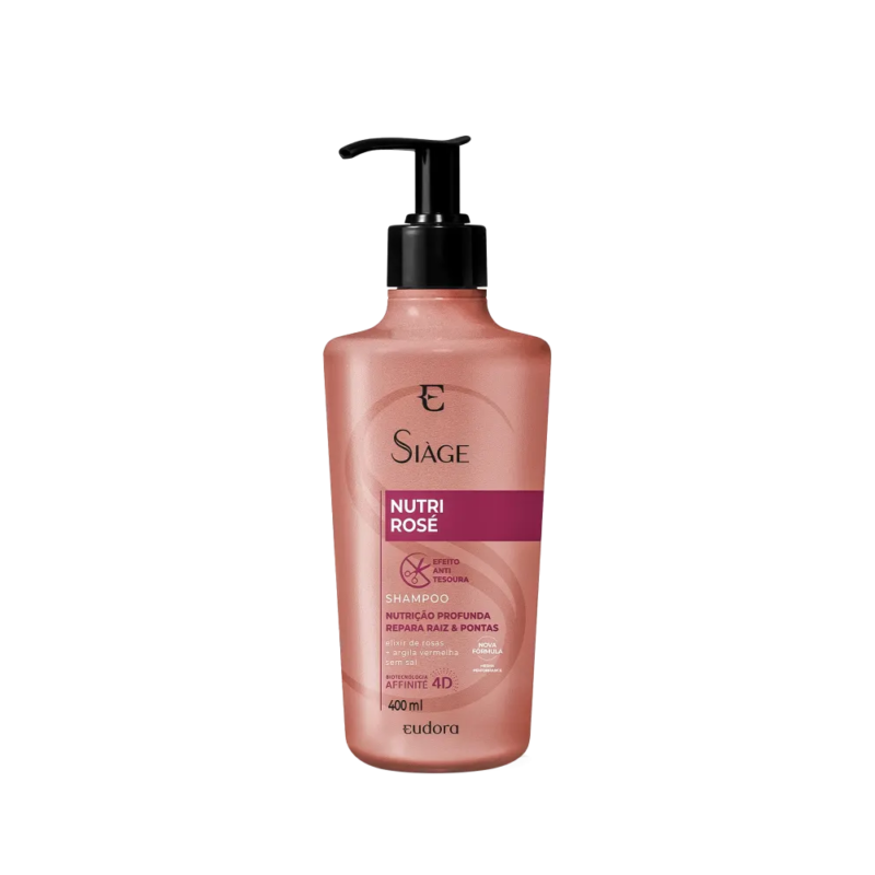 Shampoo Nutri Rosé 400 ml Eudora Siage