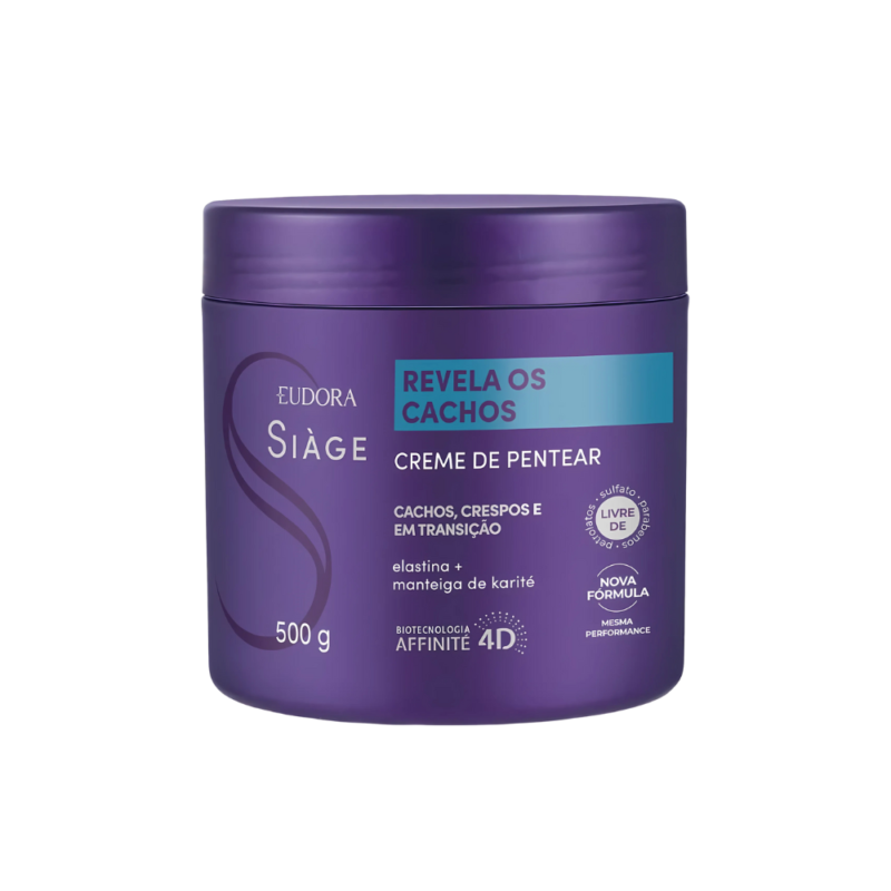 Creme de Pentear Revela os Cachos 500 g Eudora Siage