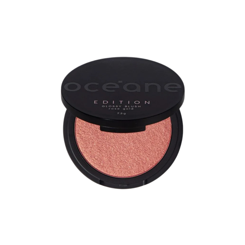 Glossy Blush Rose Gold Oceane