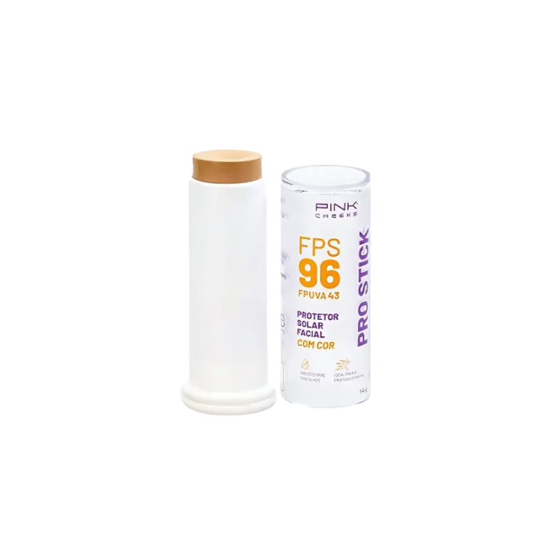 Protetor Solar Facial Pro Stick FPS 96 Cor PRO20 Pink Cheeks - Image 3