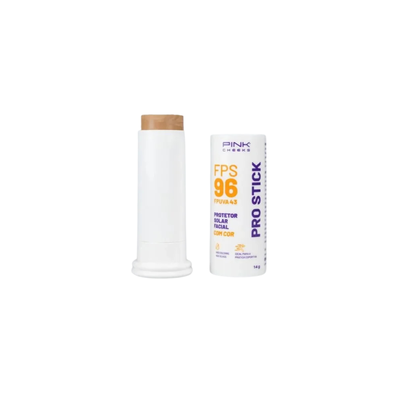 Protetor Solar Facial Pro Stick FPS 96 Cor PRO15 Pink Cheeks - Image 3